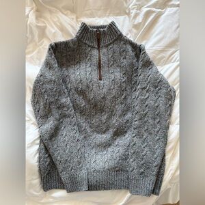 Vineyard Vines Men's Gray Zip-Up Sweater